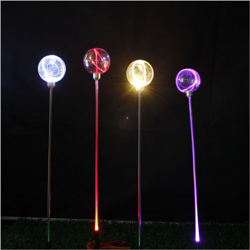 光纤透明圆球灯led圆球灯户外防水景观灯草坪插地芦苇灯