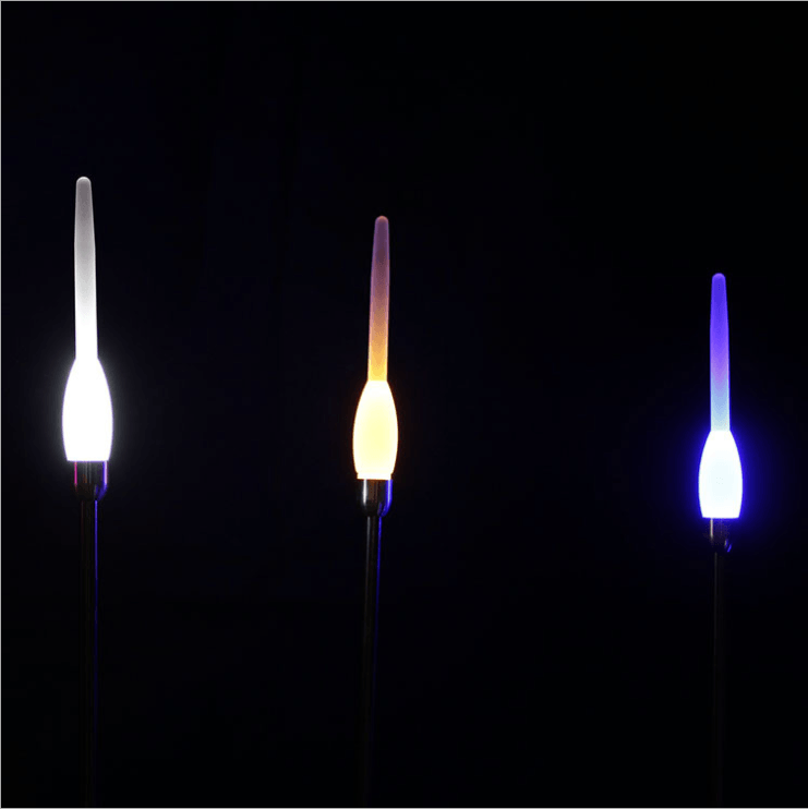 景观亮化尖头冰棒灯户外不锈钢杆LED尖头磨砂亚克力插地灯芦苇灯