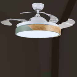 FSD-L12 圆形简约木纹风扇灯