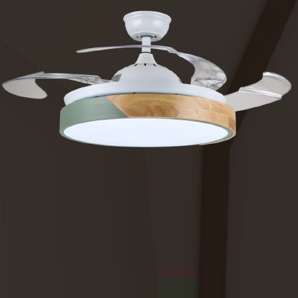 FSD-L12 圆形简约木纹风扇灯