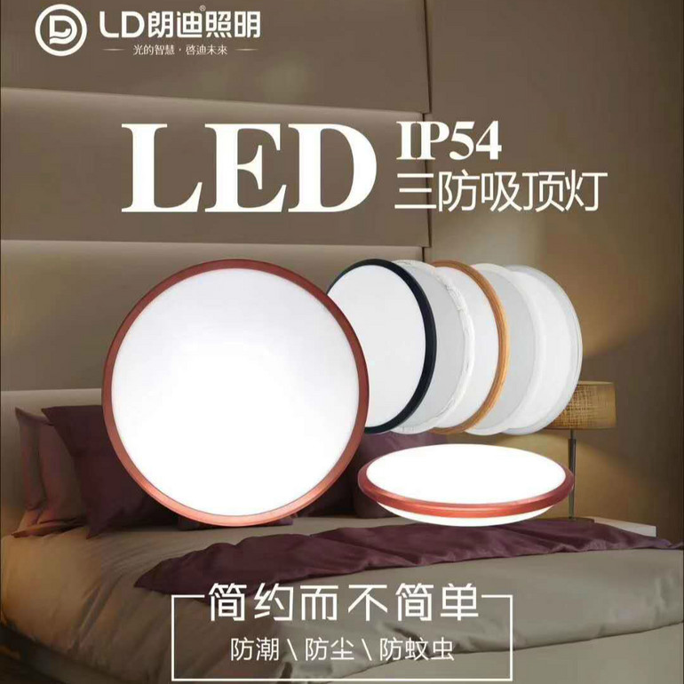 LED简约三防吸顶灯