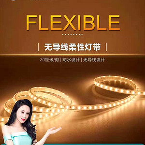 朗迪无导线柔性防水灯带