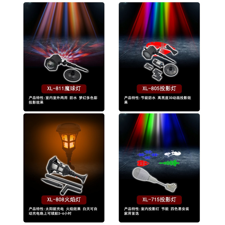 节能防水投影灯