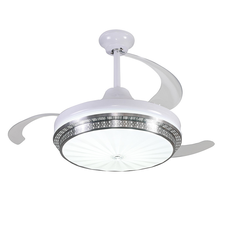 大明隐形风扇灯卧室餐厅现代简约家用LED风扇吊灯