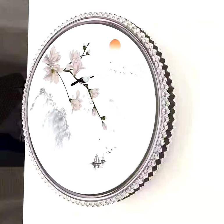 嘉和嘉美新中式圆形客厅LED吸顶灯