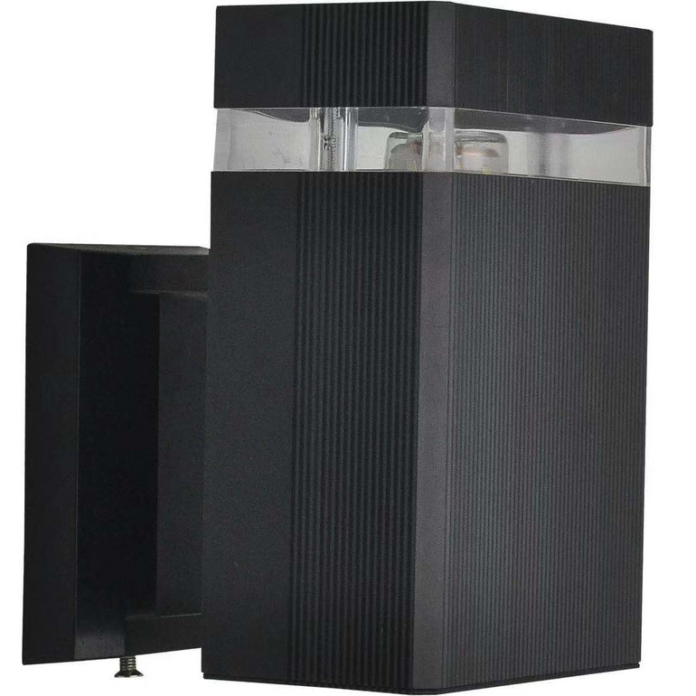 黑色外部LED上层铝材防水壁灯