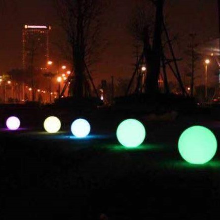 圆球灯户外防水草坪灯遥控塑料led发光球