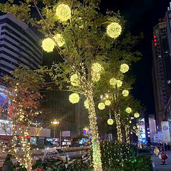 LED挂树藤球灯圆球彩灯发光新年户外挂灯