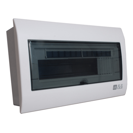 基业明装茶色铁底配电箱 