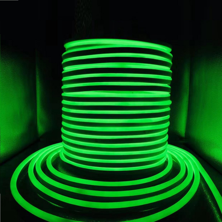 户外防水柔性绿色LED软灯条