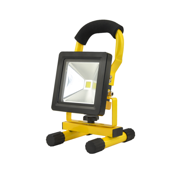 黄色厚边款COB手提LED探照灯