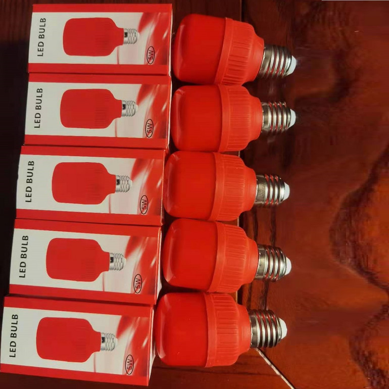 螺口高亮家用螺口红色球泡灯