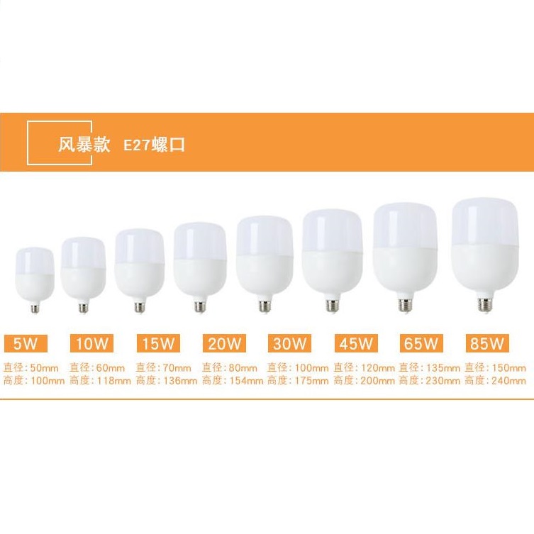 风暴款E27螺口节能高亮球泡灯
