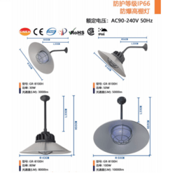 户外IP66高亮防水防爆高棚工矿灯