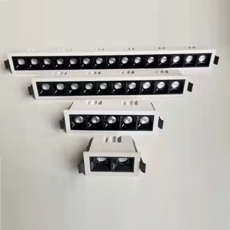 嵌入式暗装防眩格栅线条LED射灯