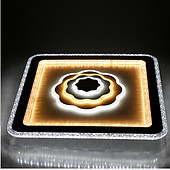 创意轻奢方形三色变光高亮节能LED吸顶灯