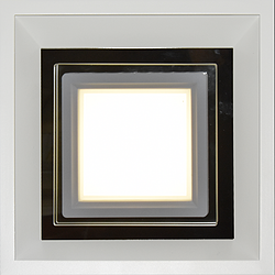 20x20方形灰黑色节能高亮室内家用格栅灯