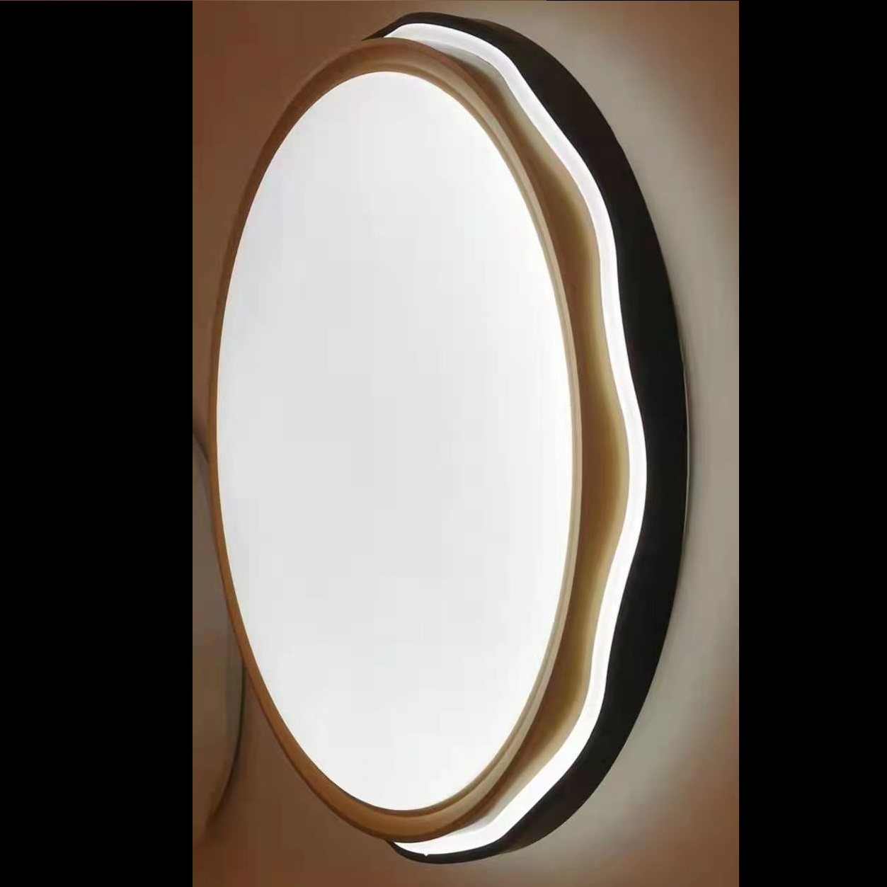 过道走廊阳台现代简约圆形暖光LED吸顶灯