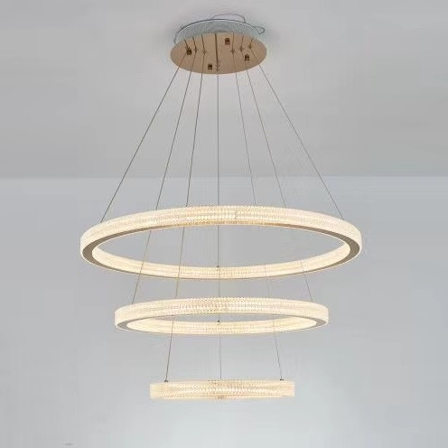 轻奢餐厅圆环现代吊灯