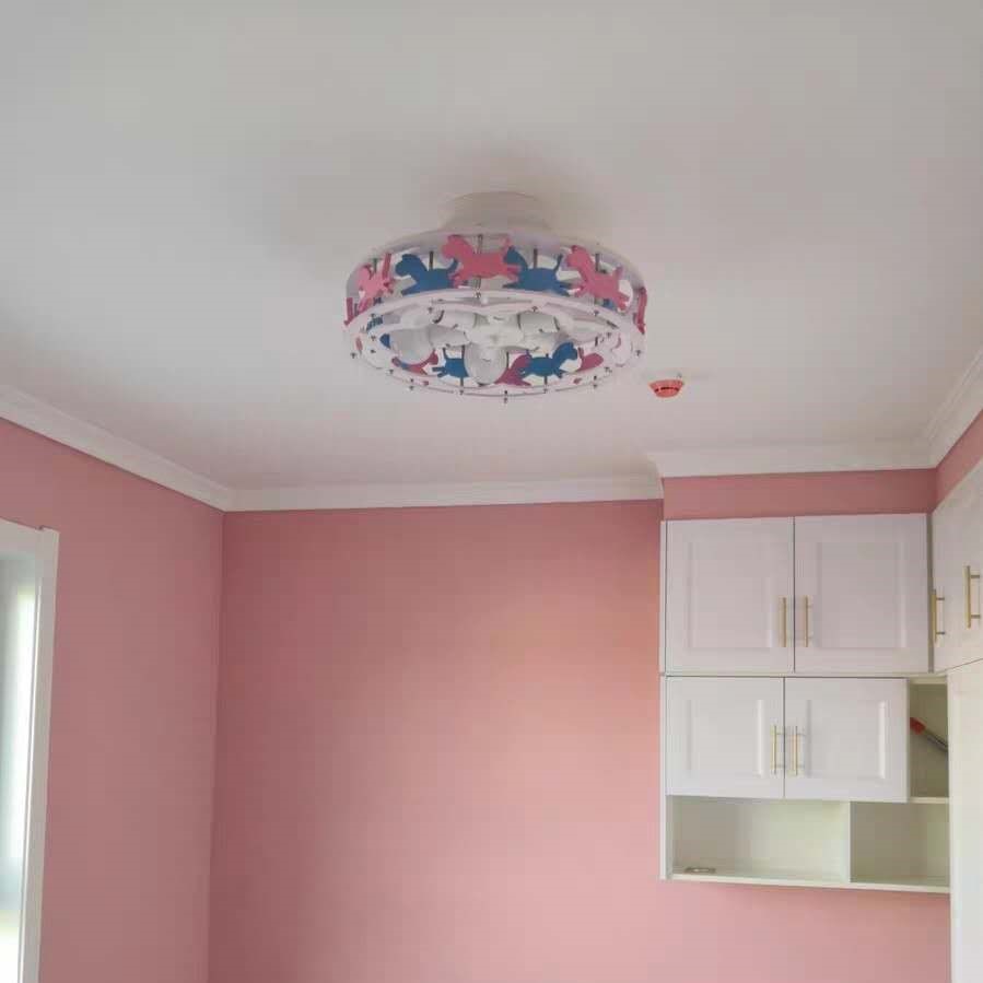 创意卡通个性儿童房间卧室木马LED吸顶灯