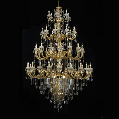 简约欧式米白色酒店大堂蜡烛灯