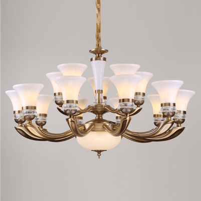 新式简约欧式客厅白色吊灯