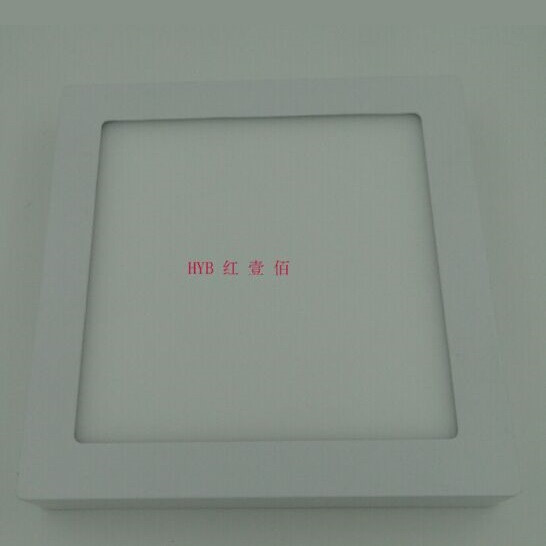 成品压铸明装方形侧发光6W-24W/2835LED超薄防雾天花灯超薄面板灯	