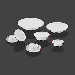 商用照明吊顶店面高亮超薄LED筒灯