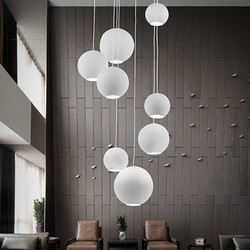 美式吧台创意个性时尚圆形LED吊灯