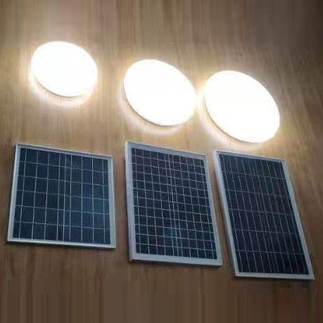 简约白色太阳能吸顶灯