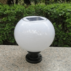 庭院球体太阳能柱头灯
