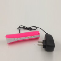 粉色太阳能LED手电筒
