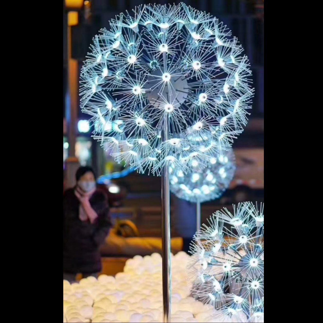 新款高亮蒲公英PC不锈钢户外LED景观灯