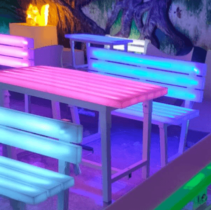 简约创意户外发光桌子LED景观灯