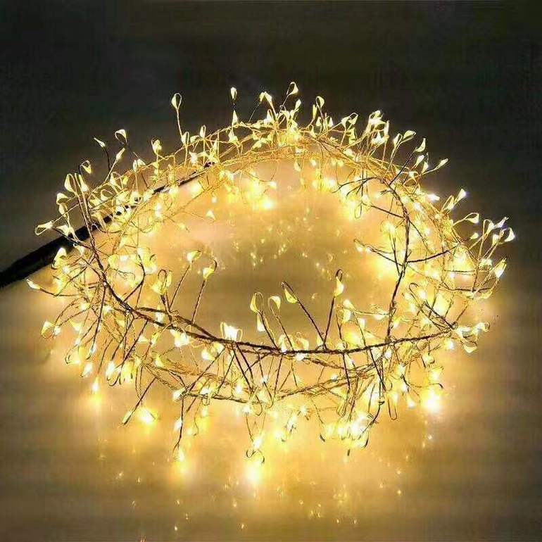 户外圣诞装饰LED星星灯防水节日彩灯串