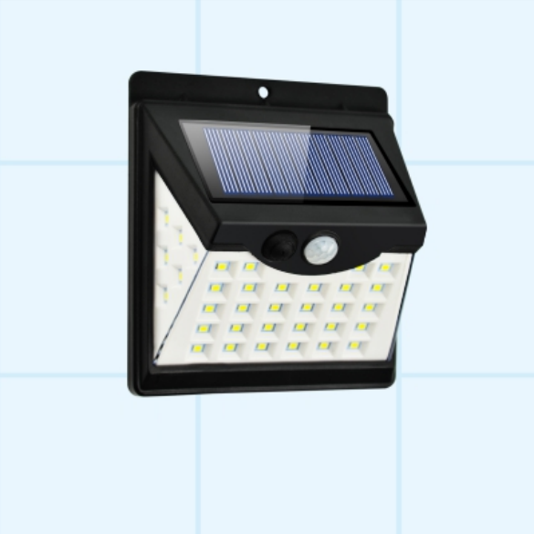 户外IP65防水高亮ABS太阳能人体感应壁灯