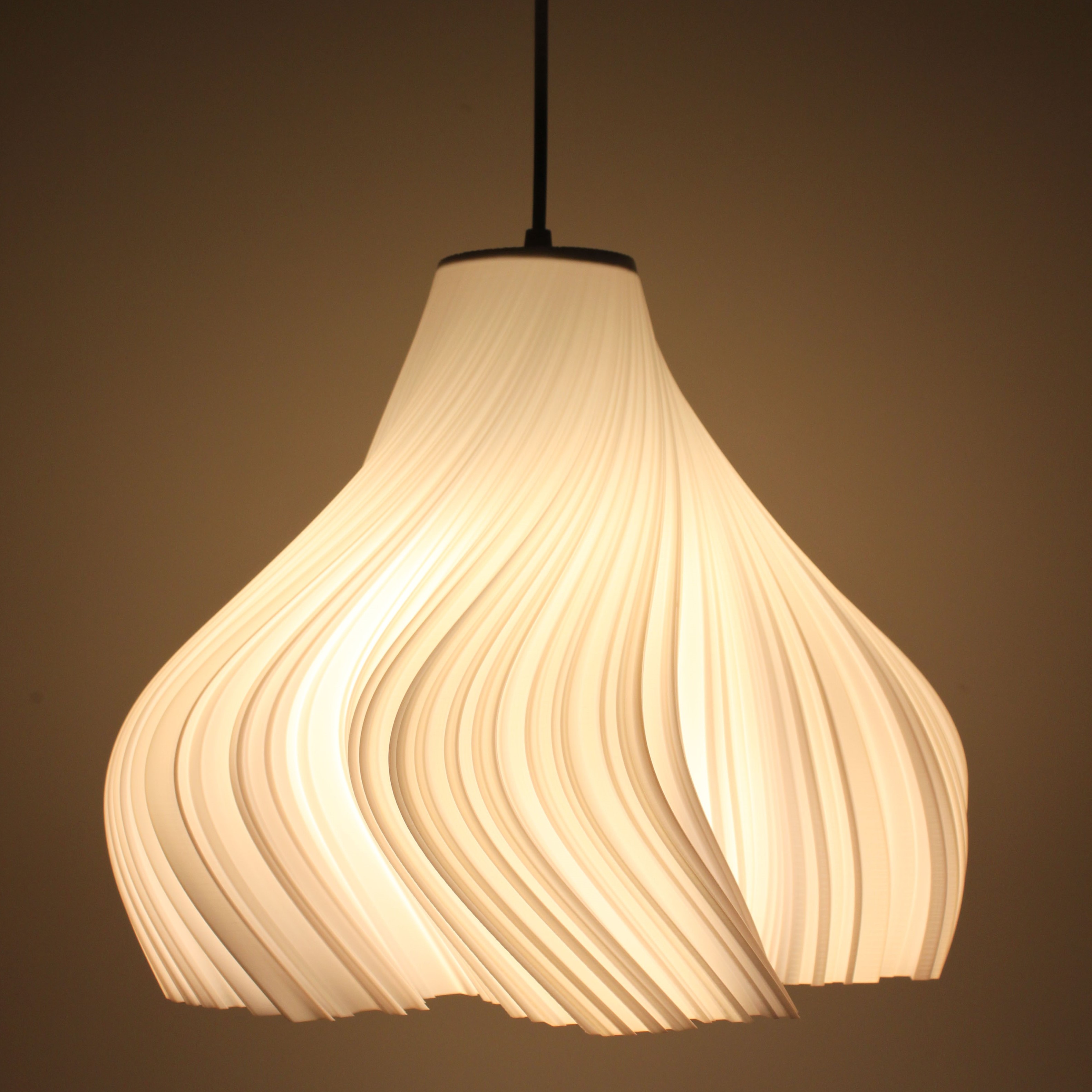 室内简约唯美客厅卧室3D打印风吊灯