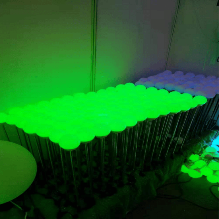 户外公园亮化可编程草坪地插圆球灯