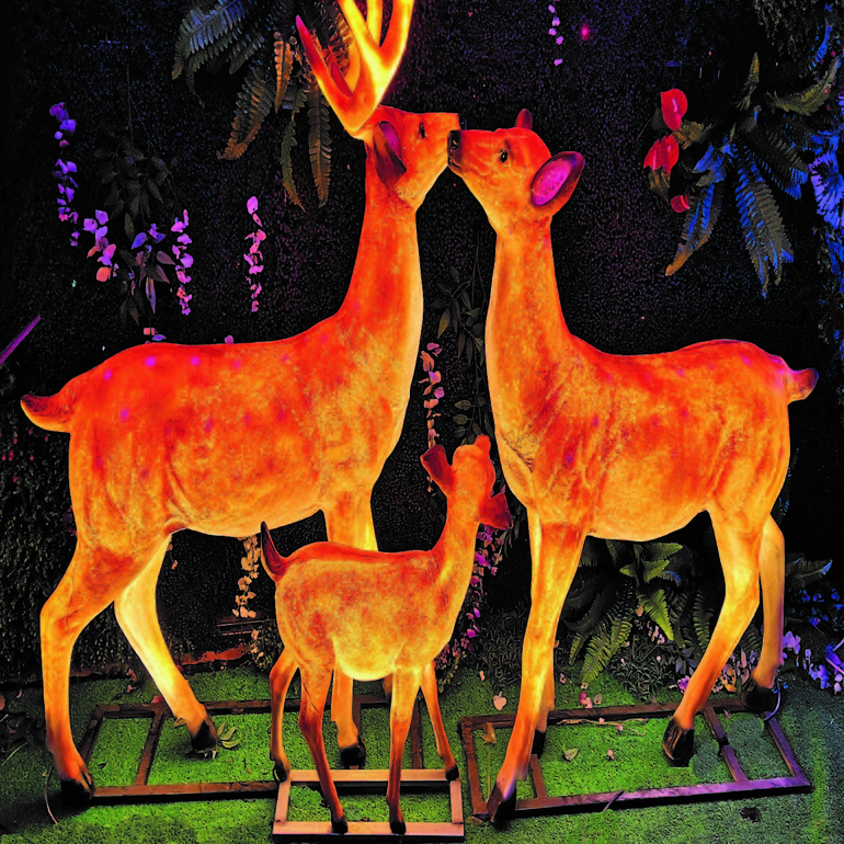户外园林庭院LED景观发光麋鹿灯