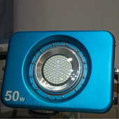 蓝色铝LED投光灯50W