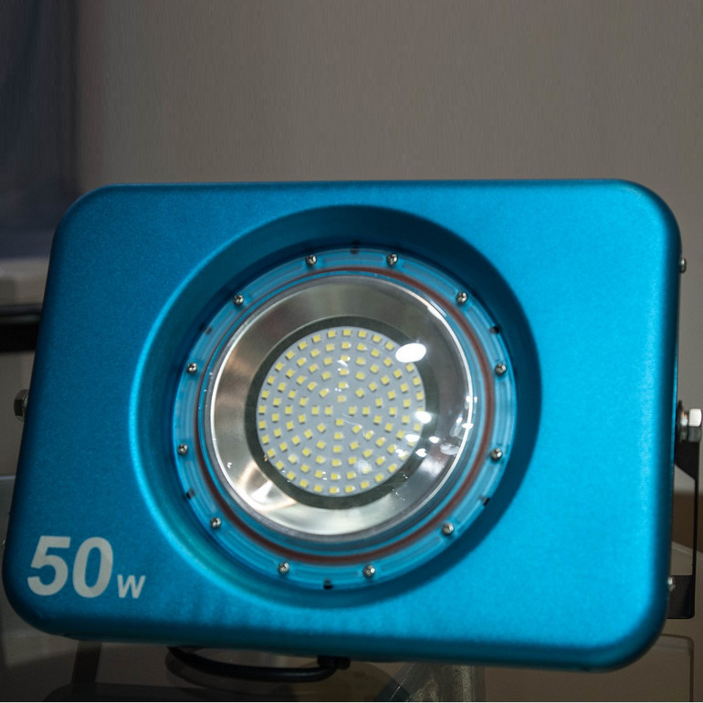 蓝色铝LED投光灯50W