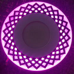紫光网格双色面板灯