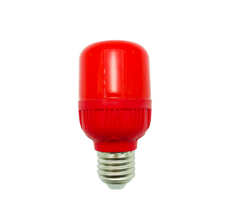 红色圆柱状LED螺口卡口小功率彩灯泡