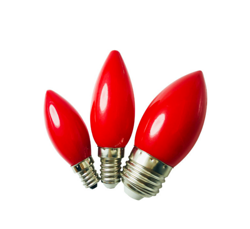 红色尖顶LED螺口卡口小功率彩灯泡