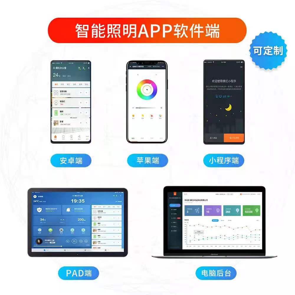 智能照明app軟件端全屋智能解決方案