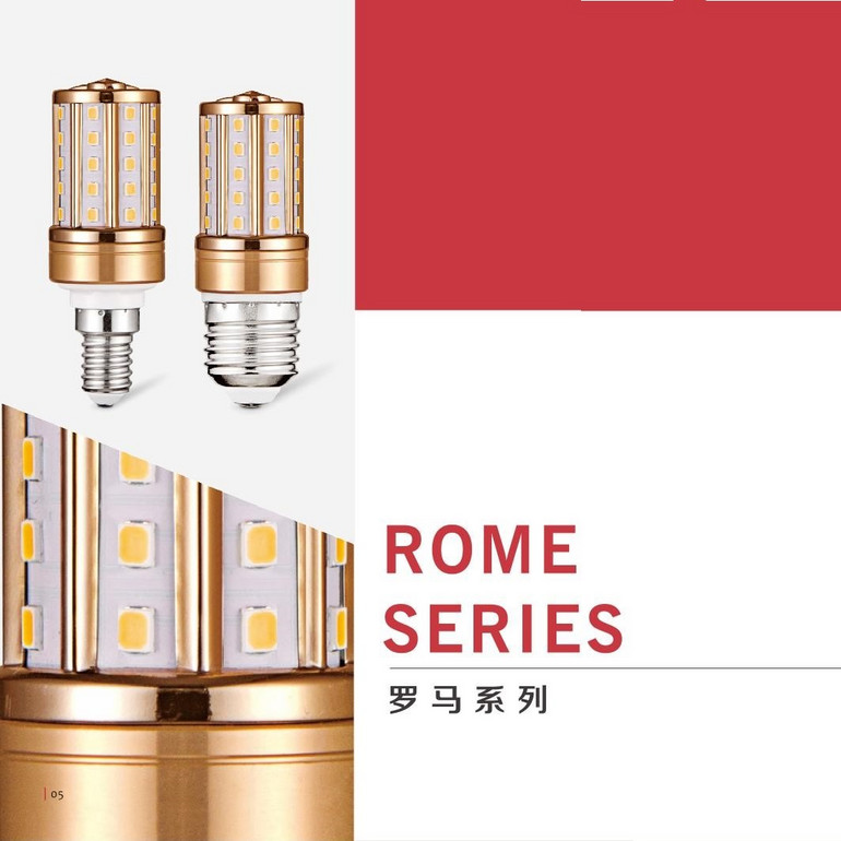 罗马系列G1/7W室内高亮LED蜡烛球泡灯