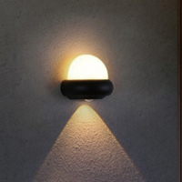LED迷你圆球状下发光小区户外壁灯