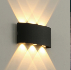 LED层叠光线时尚简约创新户外壁灯