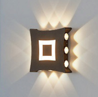 LED盒子式孔光时尚简约创新户外壁灯