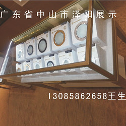 透明中岛柜灯饰展柜